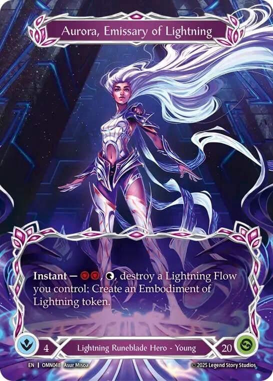 Image for Aurora, Emissary of Lightning (Marvel) (OMN048) (Omens of the Third Age) - Flesh and Blood TCG