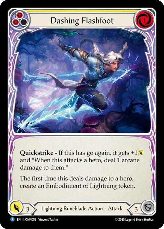 Image for Dashing Flashfoot (OMN053) (Omens of the Third Age) - Flesh and Blood TCG