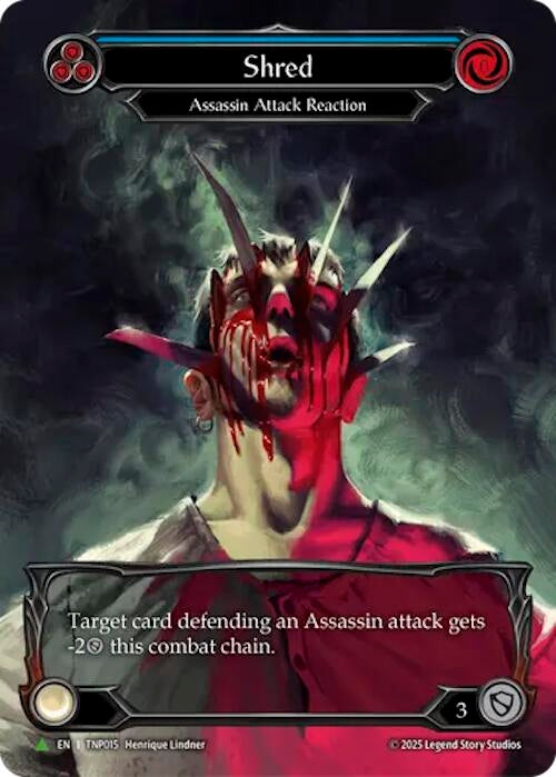 Image for Shred (Blue) (Marvel) - TNP015 (TNP015) (Flesh and Blood: Promo Cards) - Flesh and Blood TCG