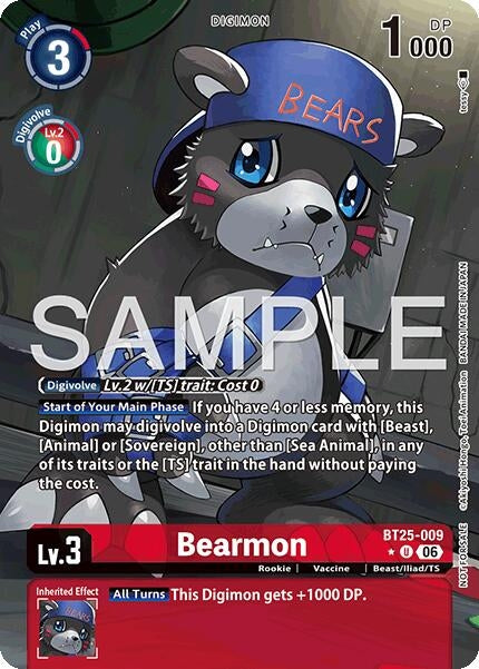 Image for Bearmon - BT25-009 (Full Art) (BT25-009 U) (Dual Revolution) - Digimon Card Game