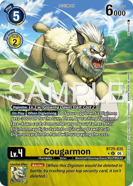 Image for Cougarmon (Full Art) (BT25-035 U) (Dual Revolution) - Digimon Card Game