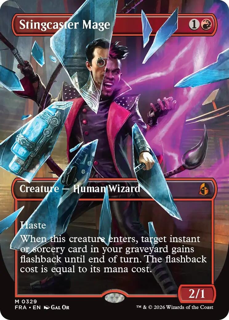 Image for Stingcaster Mage (Borderless) (329) (Reality Fracture) - Magic: The Gathering