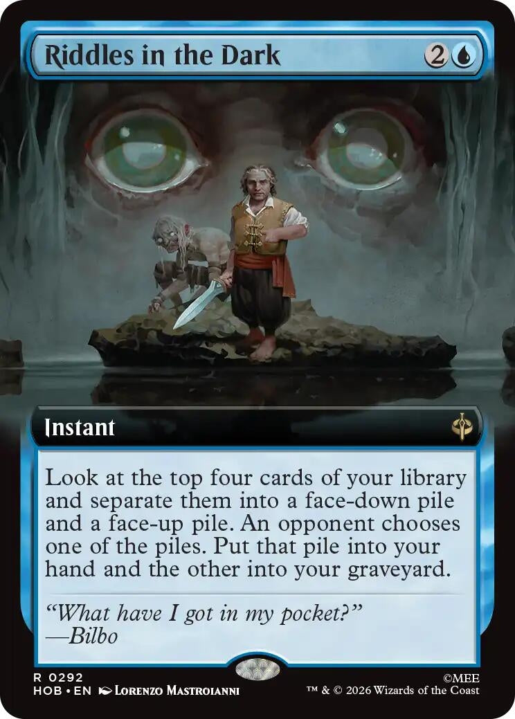 Image for Riddles in the Dark (Extended Art) (292) (The Hobbit) - Magic: The Gathering