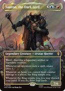 Image for Sauron, the Dark Lord (Borderless) (Surge Foil) (76) (The Hobbit: Eternal-Legal) - Magic: The Gathering