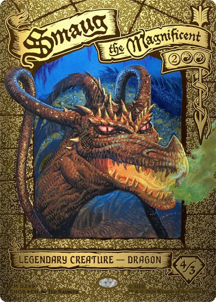 Image for Smaug the Magnificent (Borderless) (249) (The Hobbit) - Magic: The Gathering