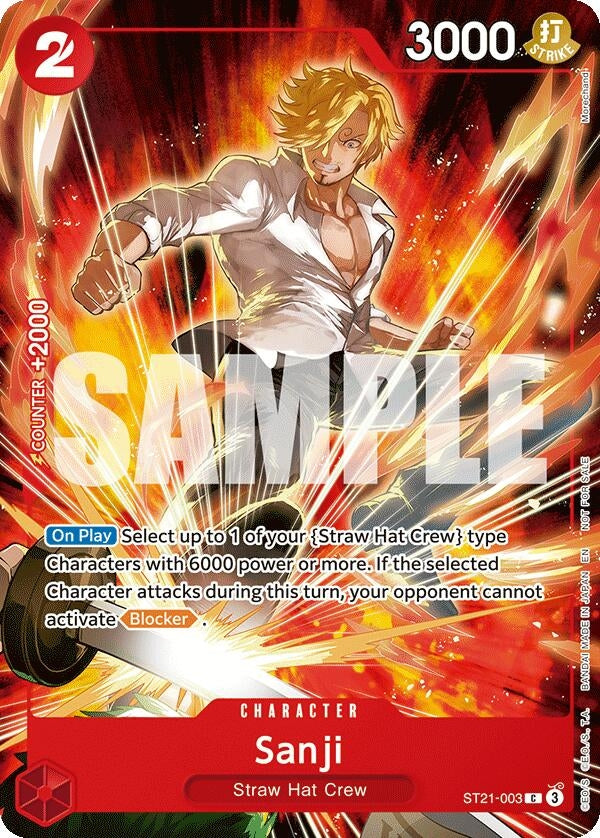 Image for Sanji (Welcome Pack 2026 Vol.1) (ST21-003) (One Piece Promotion Cards) - One Piece Card Game