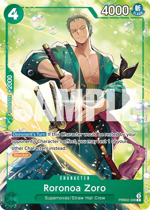 Image for Roronoa Zoro (Welcome Pack 2026 Vol.1) (PRB02-006) (One Piece Promotion Cards) - One Piece Card Game