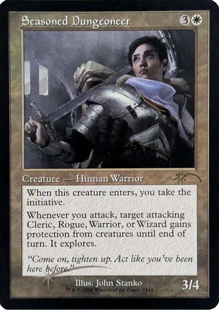Image for Seasoned Dungeoneer (Retro Frame) (7144) (Secret Lair Drop Series) - Magic: The Gathering