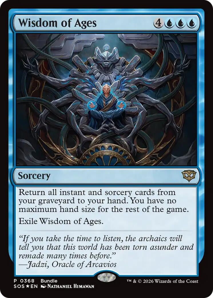 Image for Wisdom of Ages (SOS Bundle) (368) (Unique and Miscellaneous Promos) - Magic: The Gathering