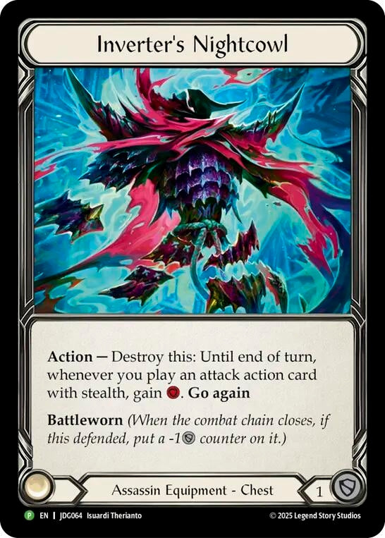 Image for Inverter's Nightcowl - JDG064 (JDG064) (Flesh and Blood: Promo Cards) - Flesh and Blood TCG