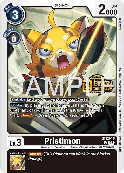 Image for Pristimon (Welcome Tamers Pack Vol.2) (ST23-10 C) (Starter Deck 23: Beatbreak Release Event Cards) - Digimon Card Game