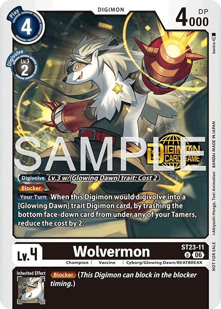 Image for Wolvermon (Welcome Tamers Pack Vol.2) (ST23-11 U) (Starter Deck 23: Beatbreak Release Event Cards) - Digimon Card Game