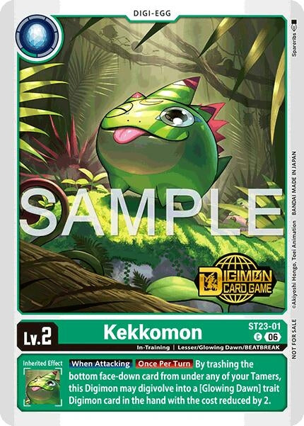 Image for Kekkomon (Welcome Tamers Pack Vol.2) (ST23-01 C) (Starter Deck 23: Beatbreak Release Event Cards) - Digimon Card Game