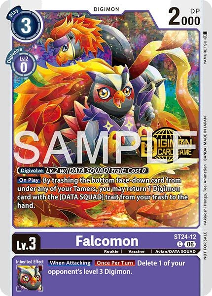 Image for Falcomon (Welcome Tamers Pack Vol.2) (ST24-12 C) (Starter Deck 24: Data Squad Release Event Cards) - Digimon Card Game