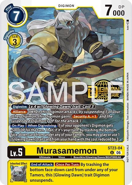 Image for Murasamemon (Welcome Tamers Pack Vol.2) (ST23-04 U) (Starter Deck 23: Beatbreak Release Event Cards) - Digimon Card Game