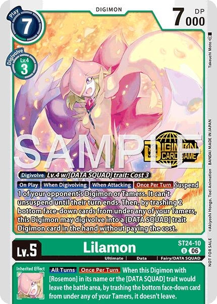 Image for Lilamon (Welcome Tamers Pack Vol.2) (ST24-10 U) (Starter Deck 24: Data Squad Release Event Cards) - Digimon Card Game