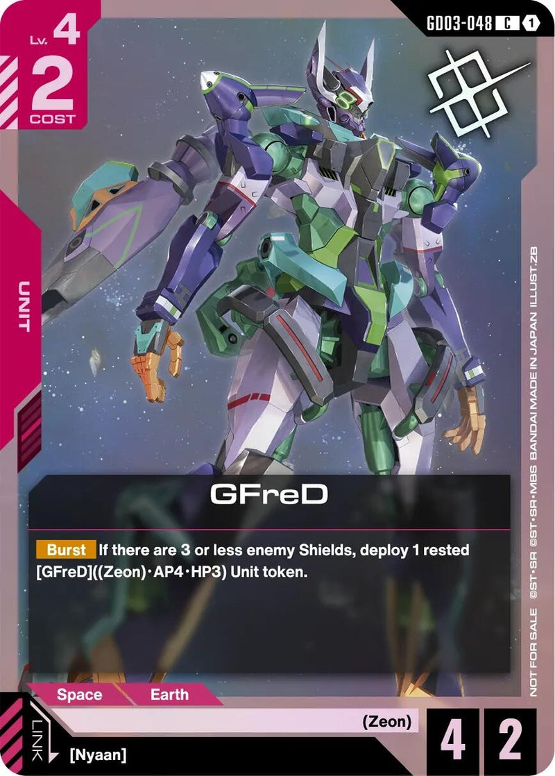 Image for GFreD (Judge Pack 02) (GD03-048) (Gundam Promotional Cards) - Gundam Card Game