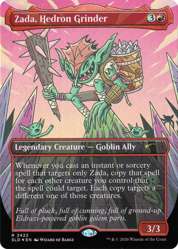 Image for Zada, Hedron Grinder (Display Commander) - Thick Stock (2423) (Secret Lair Drop Series) - Magic: The Gathering