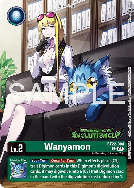 Image for Wanyamon (Evolution Cup 2026 Vol. 2) (BT22-004 C) (Cyber Eden) - Digimon Card Game