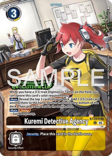 Image for Kuremi Detective Agency (Evolution Cup 2026 Vol. 2) (BT22-099 U) (Cyber Eden) - Digimon Card Game
