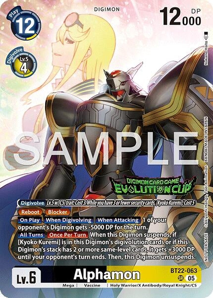 Image for Alphamon (Evolution Cup 2026 Vol. 2) (BT22-063 SR) (Cyber Eden) - Digimon Card Game