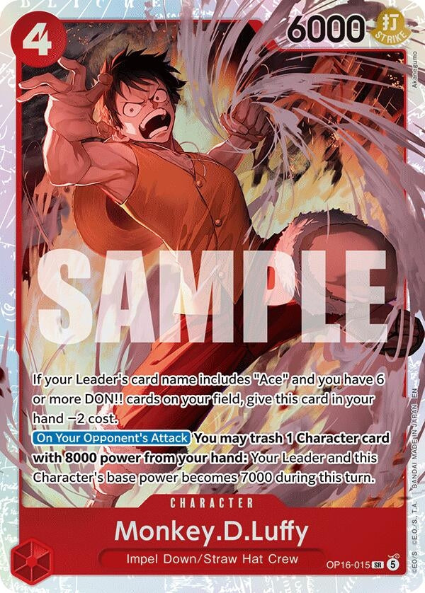 Image for Monkey.D.Luffy (OP16-015) (The Time of Battle) - One Piece Card Game