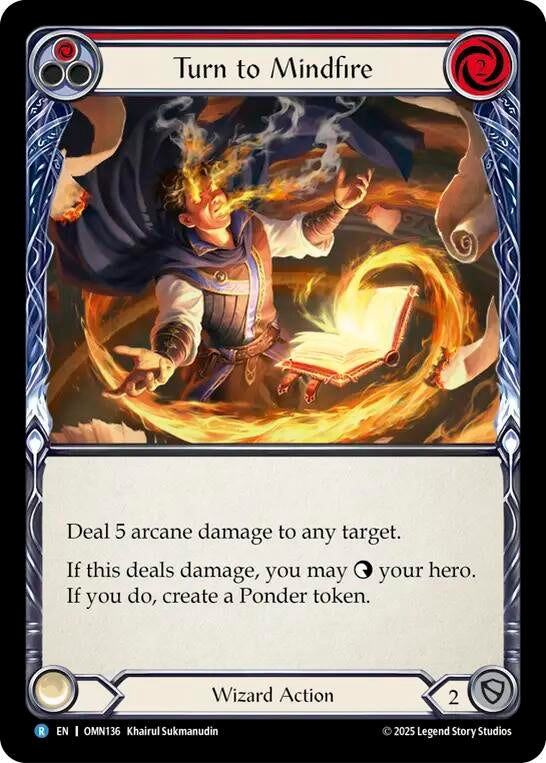 Image for Turn to Mindfire (OMN136) (Omens of the Third Age) - Flesh and Blood TCG