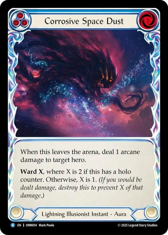 Image for Corrosive Space Dust (Blue) (OMN014) (Omens of the Third Age) - Flesh and Blood TCG