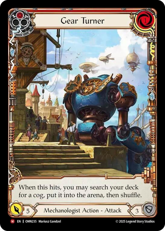 Image for Gear Turner (Extended Art) (OMN235) (Omens of the Third Age) - Flesh and Blood TCG