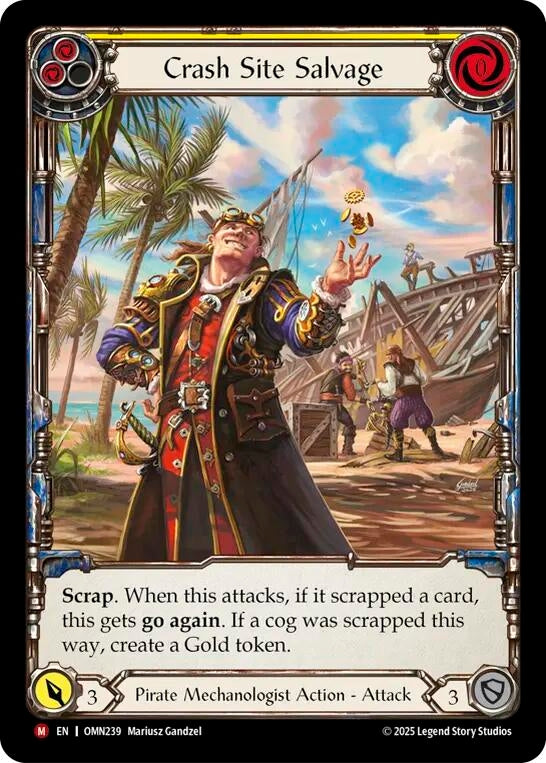 Image for Crash Site Salvage (Extended Art) (OMN239) (Omens of the Third Age) - Flesh and Blood TCG