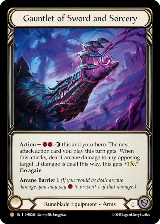 Image for Gauntlet of Sword and Sorcery (OMN086) (Omens of the Third Age) - Flesh and Blood TCG