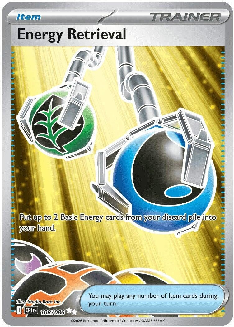 Image for Energy Retrieval (108/086) (ME04: Chaos Rising) - Pokemon
