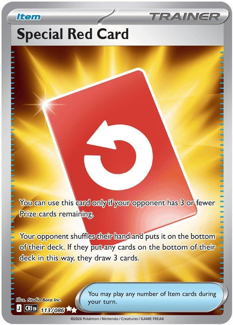 Image for Special Red Card (113/086) (ME04: Chaos Rising) - Pokemon