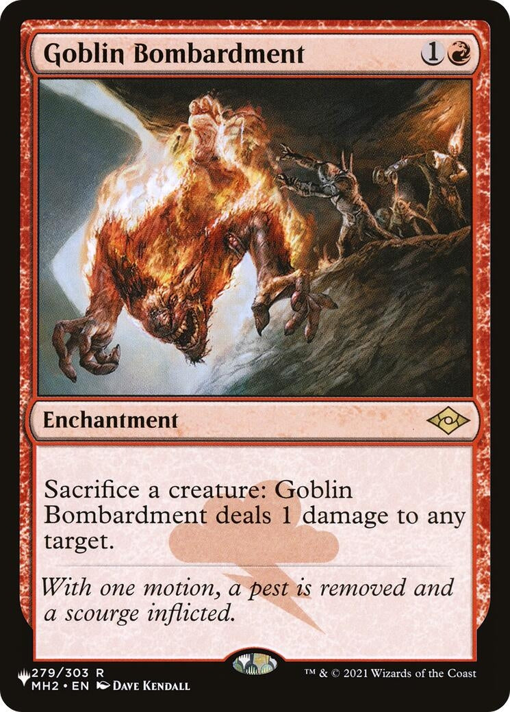 Image for Goblin Bombardment (MH2) (279) (The List Reprints) - Magic: The Gathering