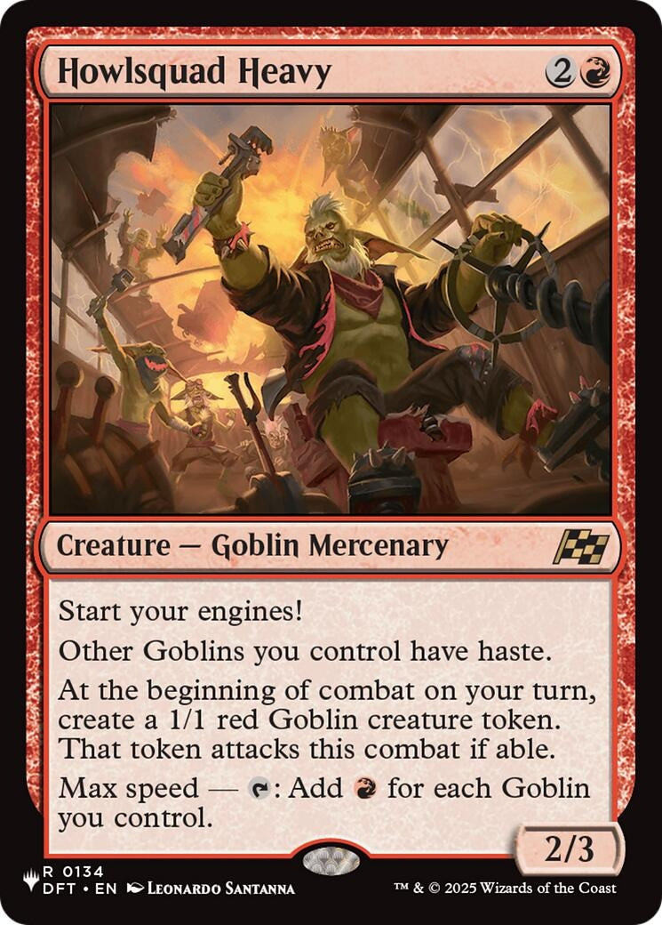 Image for Howlsquad Heavy (134) (The List Reprints) - Magic: The Gathering