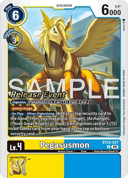 Image for Pegasusmon (BT25-037 U) (Dual Revolution Release Event Cards) (BT-25_PR) - Digimon Card Game