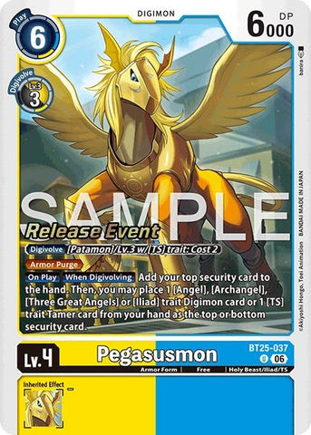 Image for Pegasusmon (BT25-037 U) (Dual Revolution Release Event Cards) (BT-25_PR) - Digimon Card Game