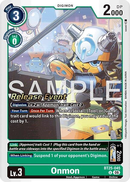 Image for Onmon (BT25-045 U) (Dual Revolution Release Event Cards) (BT-25_PR) - Digimon Card Game