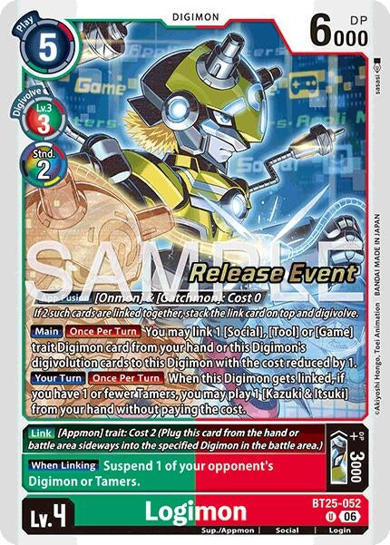 Image for Logimon (BT25-052 U) (Dual Revolution Release Event Cards) (BT-25_PR) - Digimon Card Game