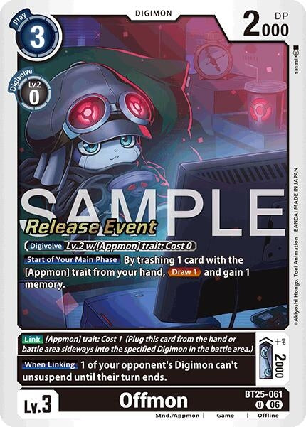 Image for Offmon (BT25-061 U) (Dual Revolution Release Event Cards) (BT-25_PR) - Digimon Card Game