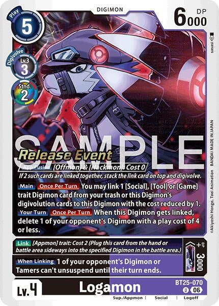 Image for Logamon (BT25-070 U) (Dual Revolution Release Event Cards) (BT-25_PR) - Digimon Card Game