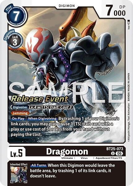 Image for Dragomon (BT25-073 U) (Dual Revolution Release Event Cards) (BT-25_PR) - Digimon Card Game