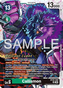 Image for Callismon (BT25-058 R) (Dual Revolution Release Event Cards) (BT-25_PR) - Digimon Card Game