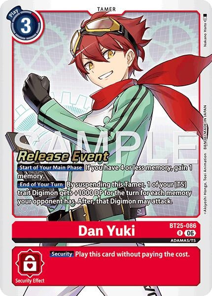 Image for Dan Yuki (BT25-086 R) (Dual Revolution Release Event Cards) (BT-25_PR) - Digimon Card Game