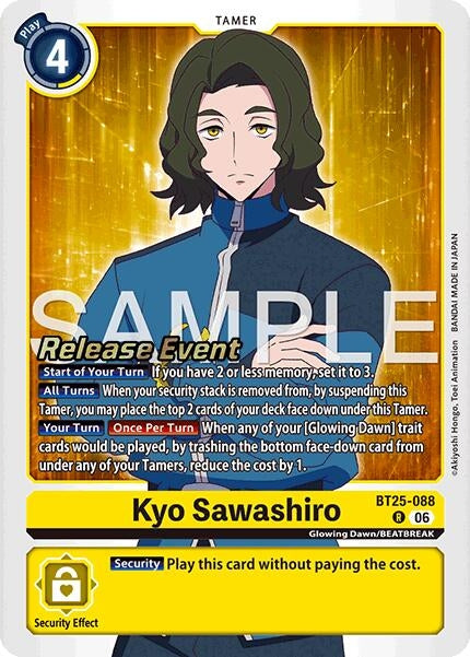 Image for Kyo Sawashiro (BT25-088 R) (Dual Revolution Release Event Cards) (BT-25_PR) - Digimon Card Game