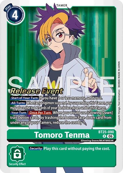 Image for Tomoro Tenma (BT25-090 R) (Dual Revolution Release Event Cards) (BT-25_PR) - Digimon Card Game