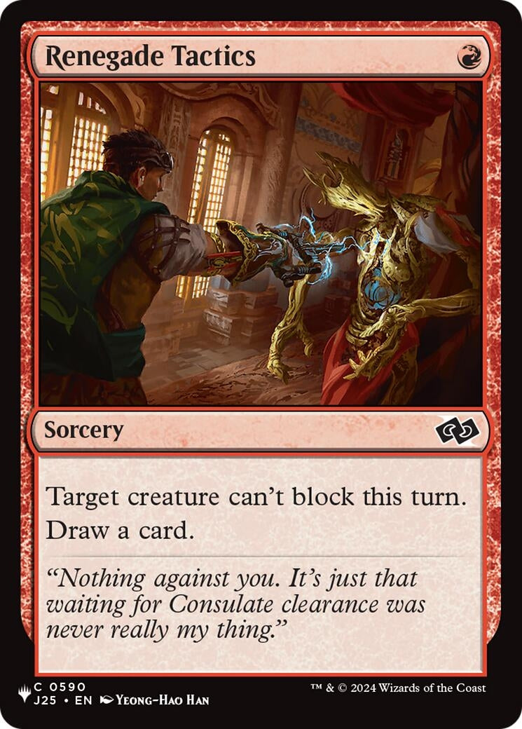 Image for Renegade Tactics (J25) (590) (The List Reprints) - Magic: The Gathering