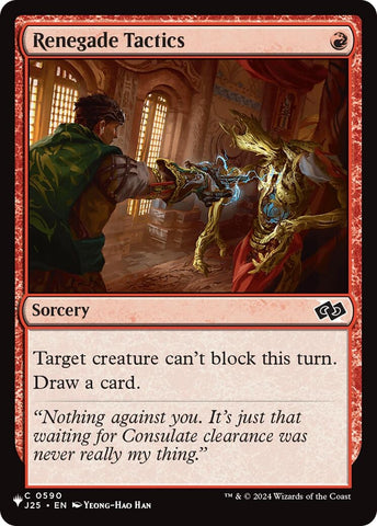 Image for Renegade Tactics (J25) (590) (The List Reprints) - Magic: The Gathering