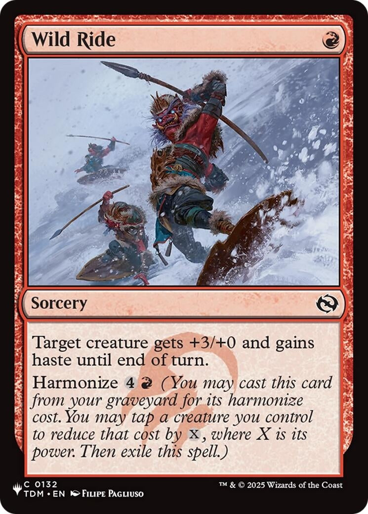 Image for Wild Ride (132) (The List Reprints) - Magic: The Gathering