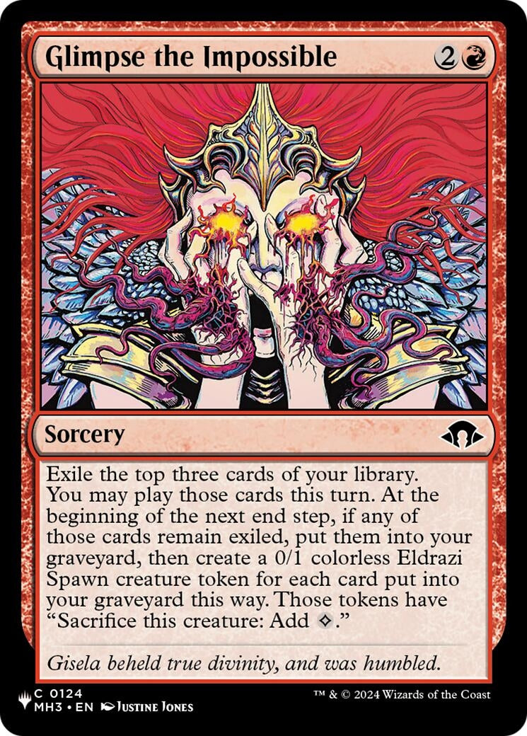 Image for Glimpse the Impossible (124) (The List Reprints) - Magic: The Gathering